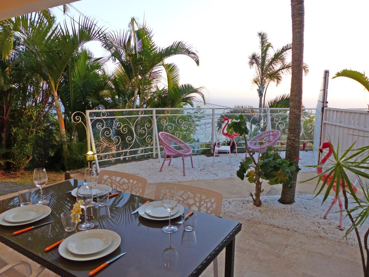 LA BOHEME, résidence de 5 appartements avec piscine, vue océan, Petite Ile Exterior foto